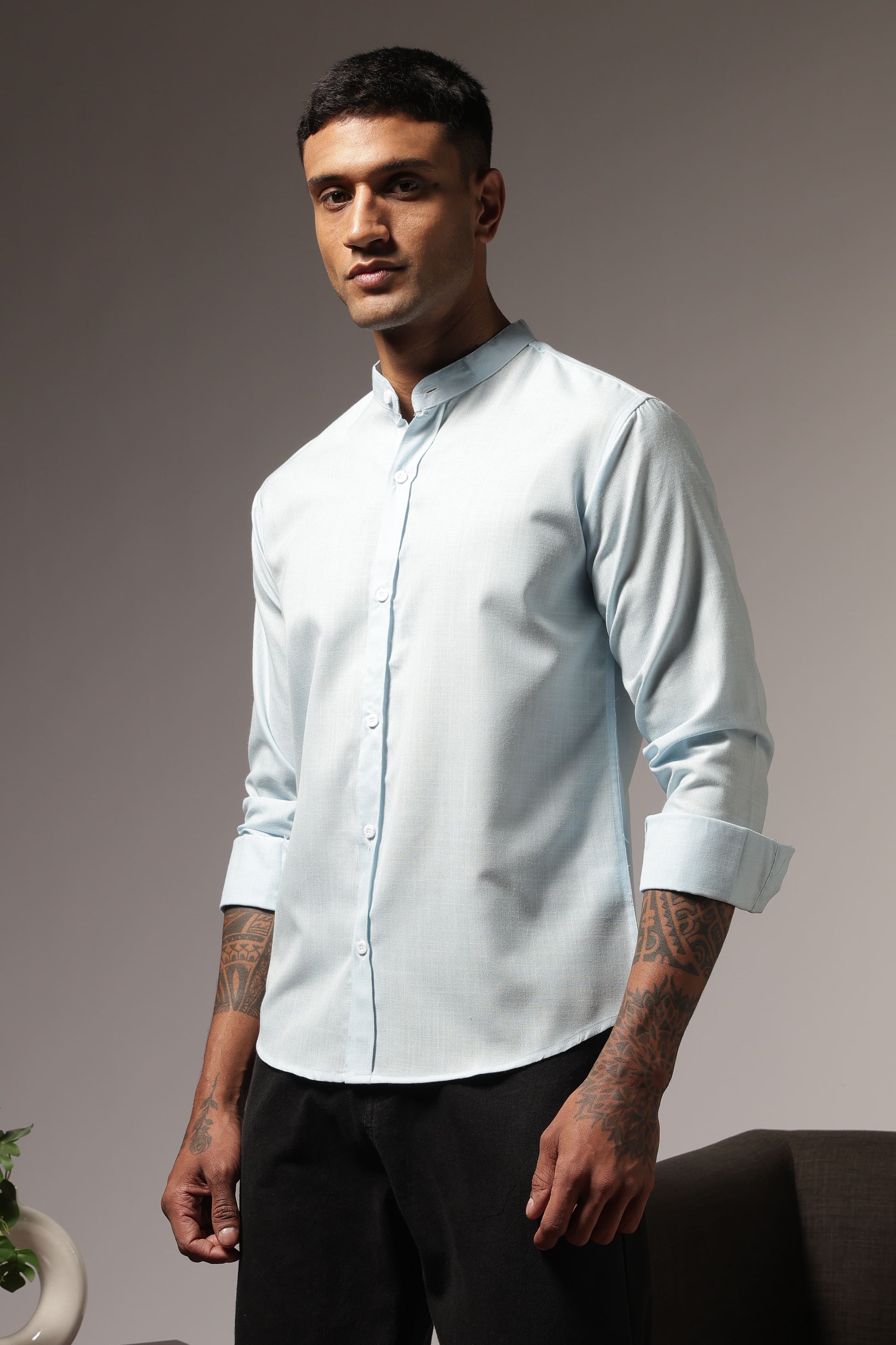 Mandarin Collar shirt