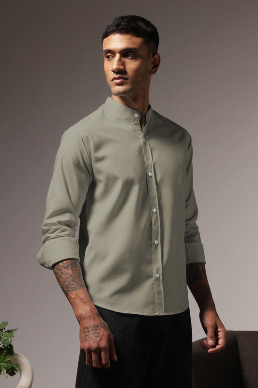Mandarin Collar Shirt