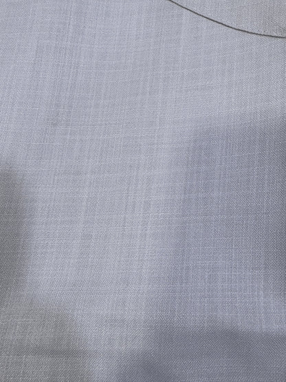 Light Grey Mandarin Collar Short Kurta