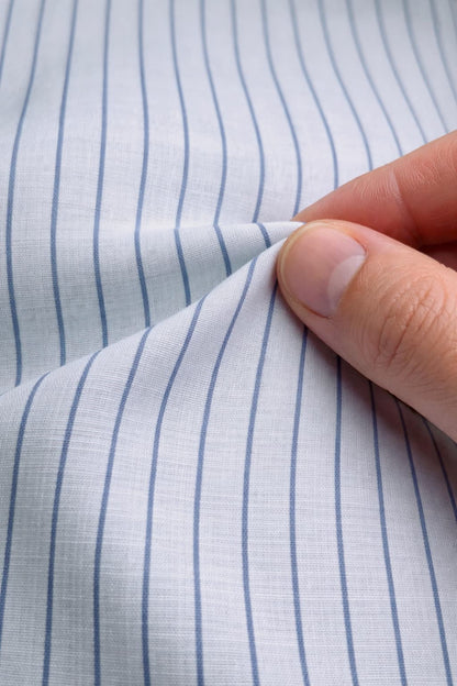 Classic Blue Striped Full Sleeve Shirt