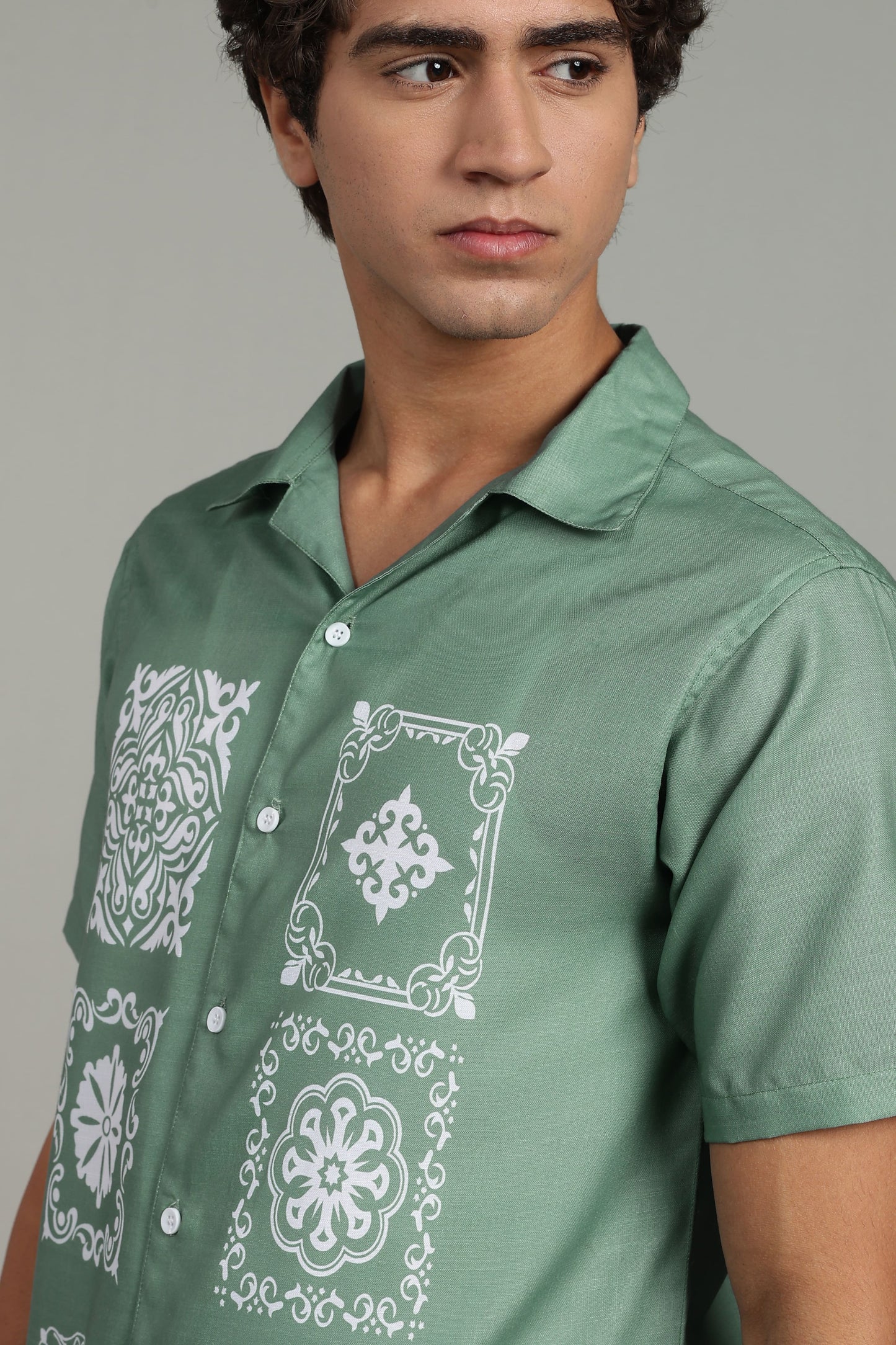Sage Heritage Panel Shirt