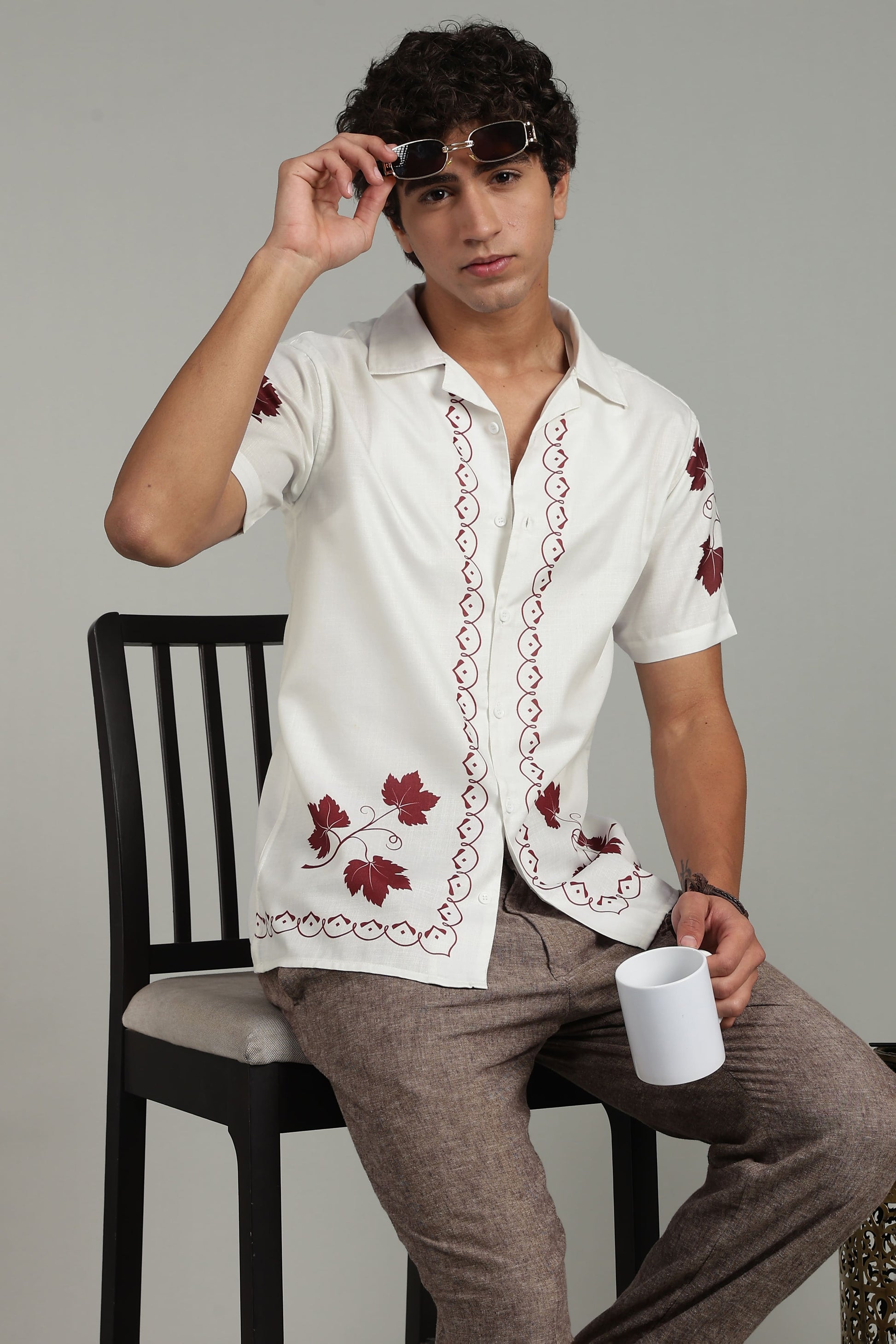 panel shirt off white 