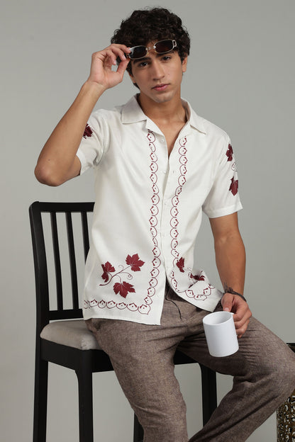 panel shirt off white 