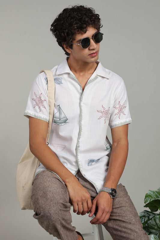 Ivory Panel Shirt