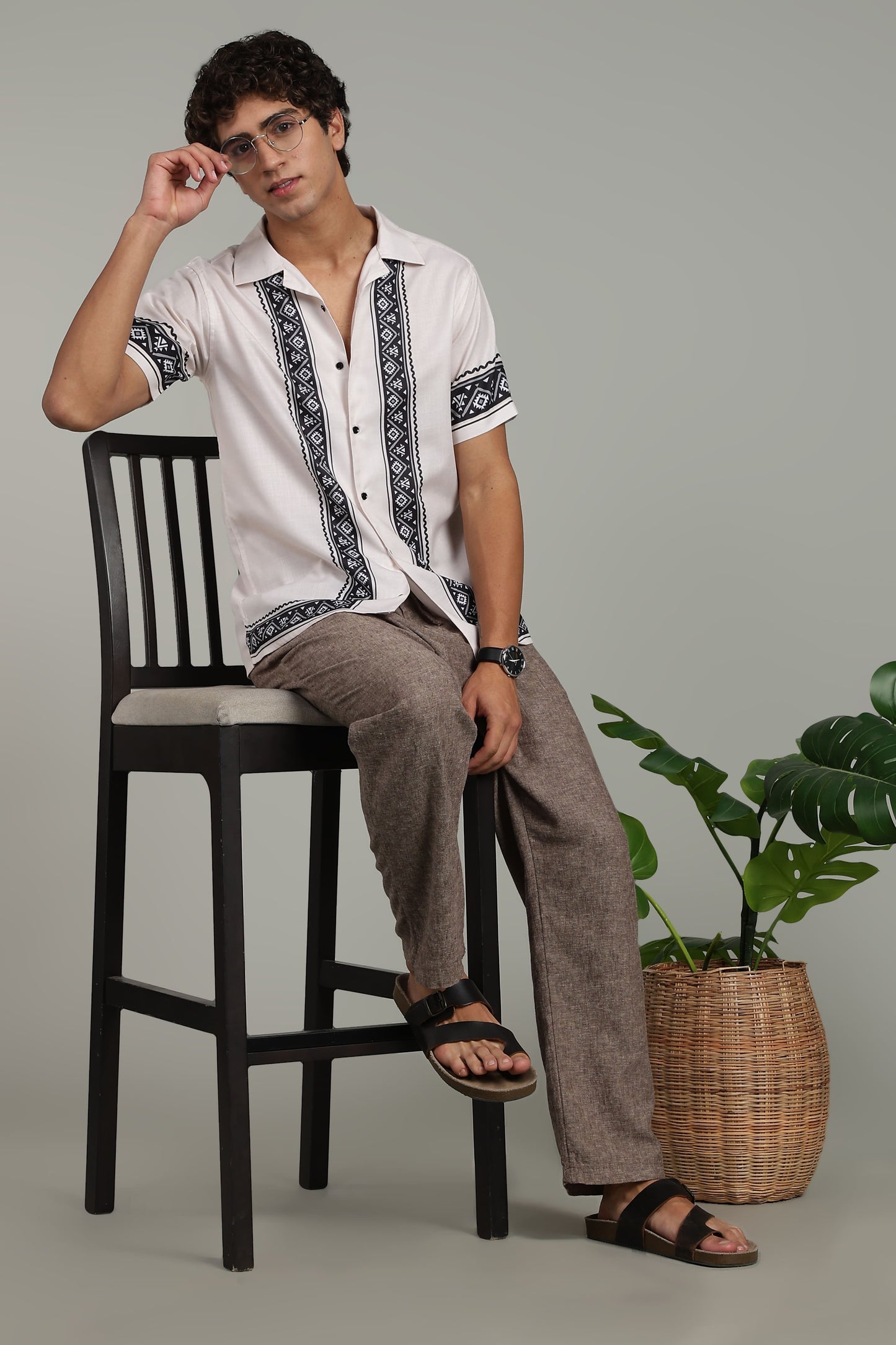 white panel shirt 